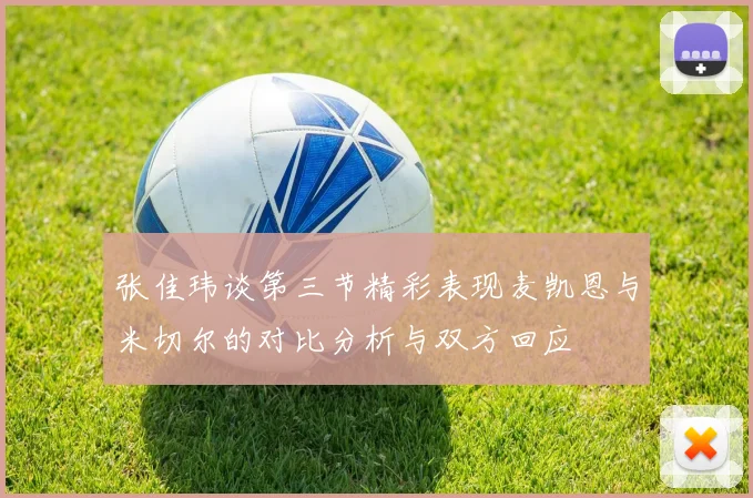 张佳玮谈第三节精彩表现麦凯恩与米切尔的对比分析与双方回应